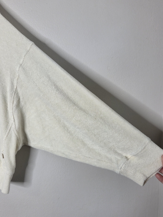 Araminta James Cream Crewneck Terry Sweatshirt - Picture 4 of 9